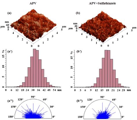 Three Dimensional Tapping Mode Afm Height Images A B Height