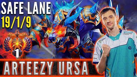 Eg Arteezy Ursa Safe Lane Carry Pro Gameplay Patch C Dota