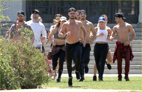 Full Sized Photo Of Derek Hough Dwts Guys Go Shirtless To Film Promo 14 Derek Hough Val