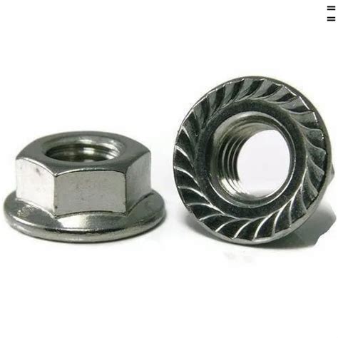 Stainless Steel Hexagonal Flange Nut Thickness Standard Size M