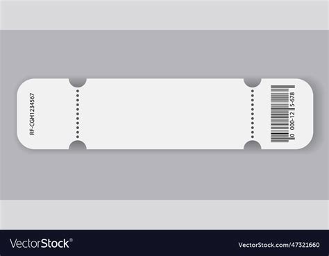 Blank Ticket Design Template