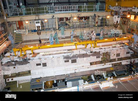 Kennedy Space Center Fla Technicians In The Orbiter Processing