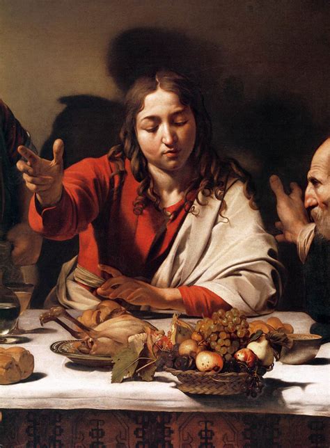 Filemichelangelo Merisi Da Caravaggio Supper At Emmaus Detail