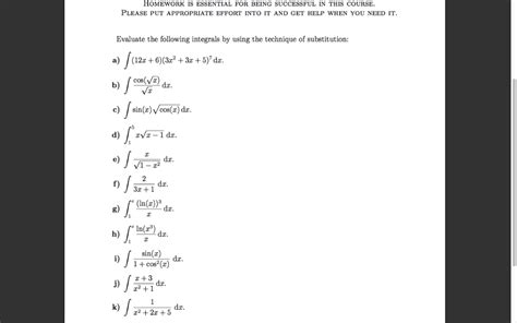 Solved Evaluate The Following Integrals By Using The