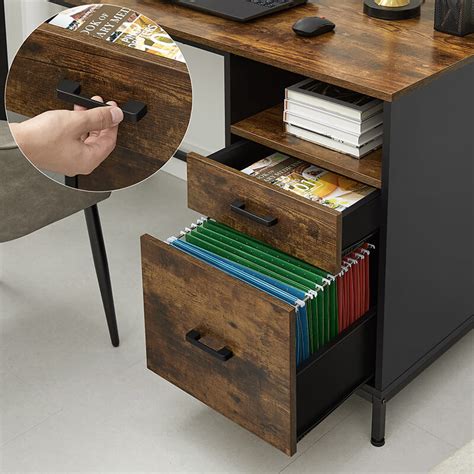 Computer Desk with File Cabinet for Sale | Wholesale Furniture | VASAGLE