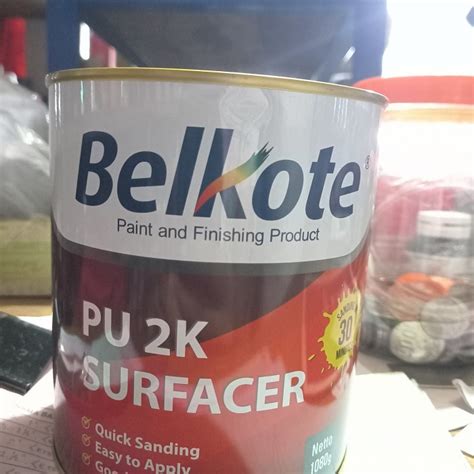 Jual Epoxy Primer PU Belkote 2k Surfacer Abu Abu Grey 1kg Shopee