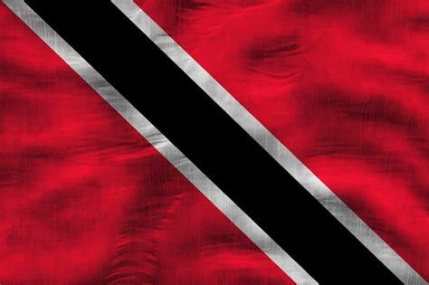 Fondo De La Bandera Nacional De Trinidad Y Tobago Con La Bandera De