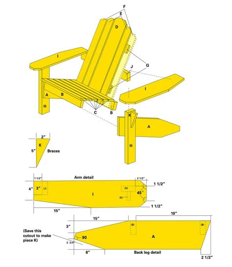 Build an Adirondack Chair - Free Project Plan - YellaWood® (With images ...