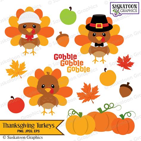 Cute Thanksgiving Turkey Clip Art