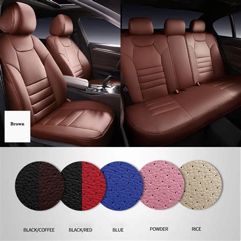 Custom Luxury Car Seat Cover For Mg 4 Mulan Hs Zs Ev 5 6 Gt Breathable Leather Woman Man Ts