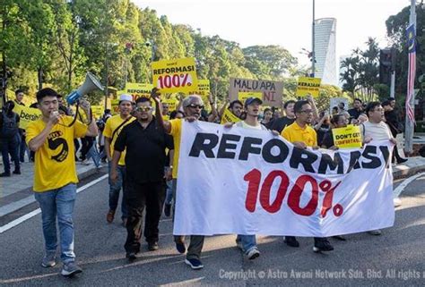 Peserta Himpunan Reformasi 100 Peratus Berkumpul Hantar Memorandum Ke