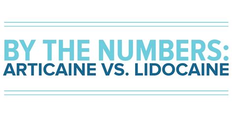 By The Numbers: Articaine Vs. Lidocaine - Off the Cusp