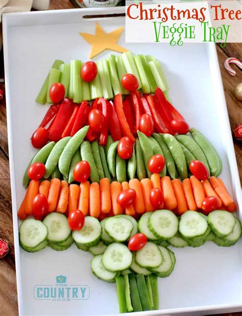 CHRISTMAS TREE AND WREATH VEGGIE TRAYS The Country Cook