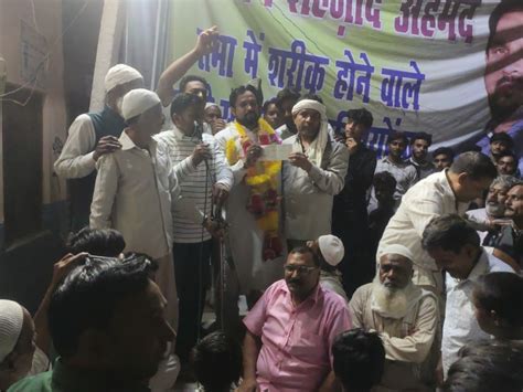 Campaigning For The Municipal Elections Continues Crowd Gathered In