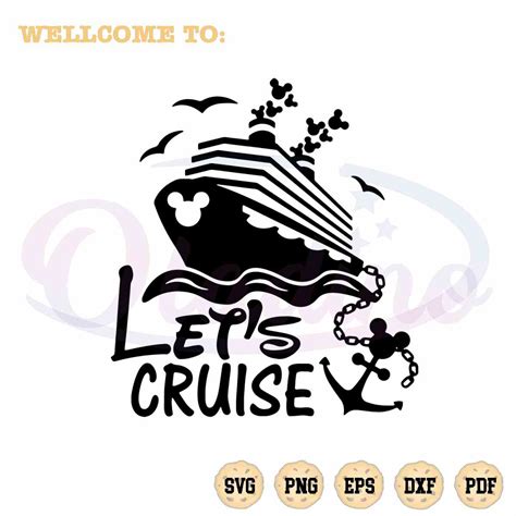 Disney Mickey Cruise Svg Let S Cruise Best Graphic Design Cutting File