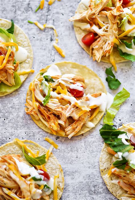 Slow Cooker Chicken Ranch Tacos Life In The Lofthouse