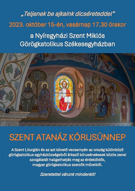 Szent Liturgia és vecsernye a Szent Atanáz kórussal Szent Miklós