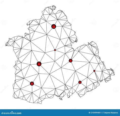 Mapa Vectorial De Malla Canal Poligonal De Cierre De La Provincia De