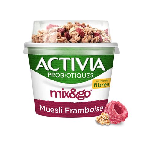 Livraison Domicile Activia Yaourt Bifidus Muesli Framboise Chia G