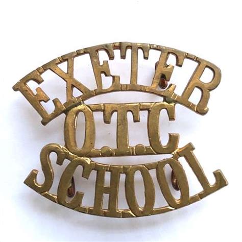 Exeter Otc School Devon Shoulder Title Circa 1908 40