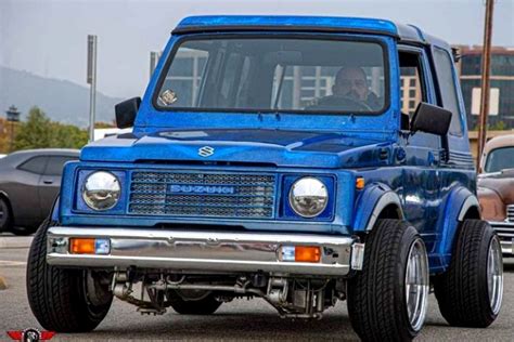 Blue Suzuki Samurai Mini Truck