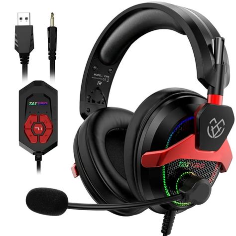 Tatybo 7 1 Gaming Headset For Ps4 Ps5 Pc Xbox One Switch With Noise