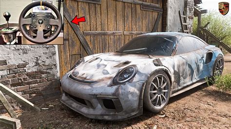 I Rebuilt An Abandoned Porsche Gt Rs In Forza Horizon Youtube