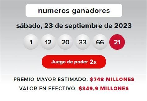 Cuáles Fueron Los Números Ganadores De Powerball Del Sábado 23 De