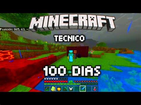 Minecraft sobrevivo 100 días en Minecraft técnico YouTube