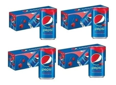 4 Paq Refresco 12 Pack Pepsi Wild Cherry 355ml C Lata Meses Sin