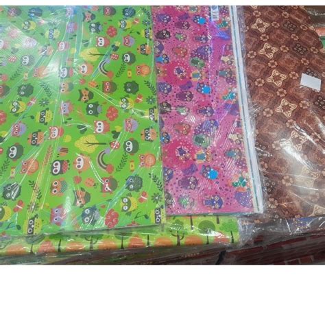 Jual KERTAS KADO SIDU BERKARAKTER ISI 50 LEMBAR PER PACK 5 GAMBAR MIX