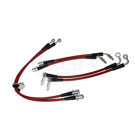 Mach V Stainless Steel Braided Brake Lines 2022 Wrx