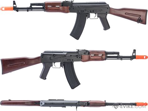 Aps Ak Electric Blowback Airsoft Aeg Rifle W Real Wood Furniture