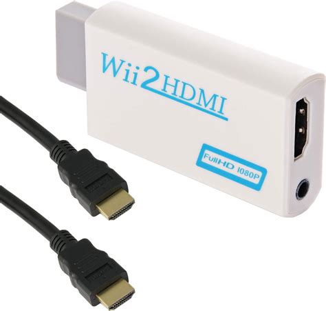 Goldoars Wii To Hdmi Adapter With M Hdmi Cable Wii To Hdmi