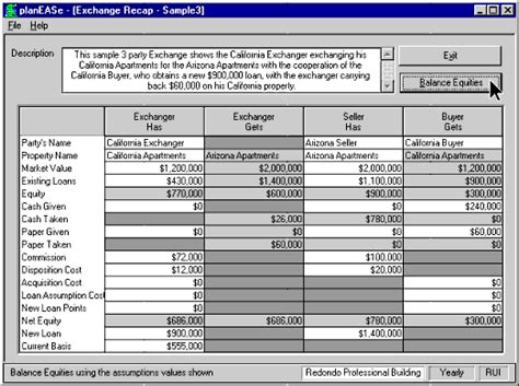 Exchange Calculation Worksheets