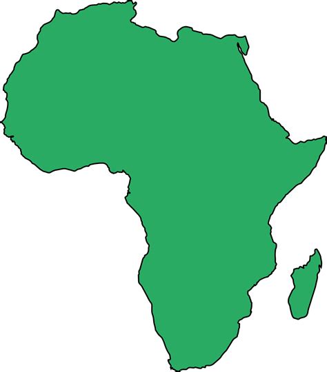 Download Blank Africa Map Africa Map Royalty Free Vector Graphic