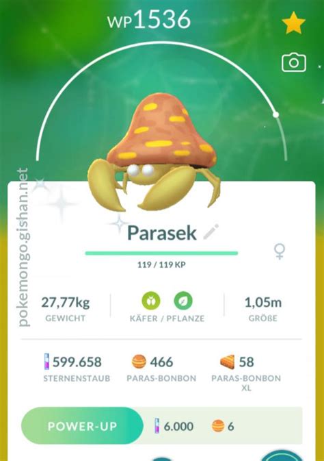 Shiny Parasect - Pokemon Go