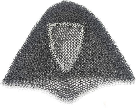 Chainmail Coif Medieval Knight Renaissance Armor Chain Mail Hood Viking