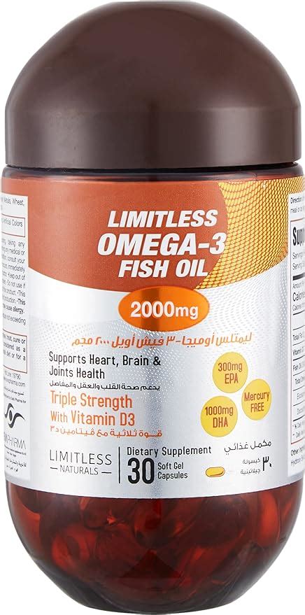 Limitliess Omega Fish Oil Mg Capsules Buy Online At Best