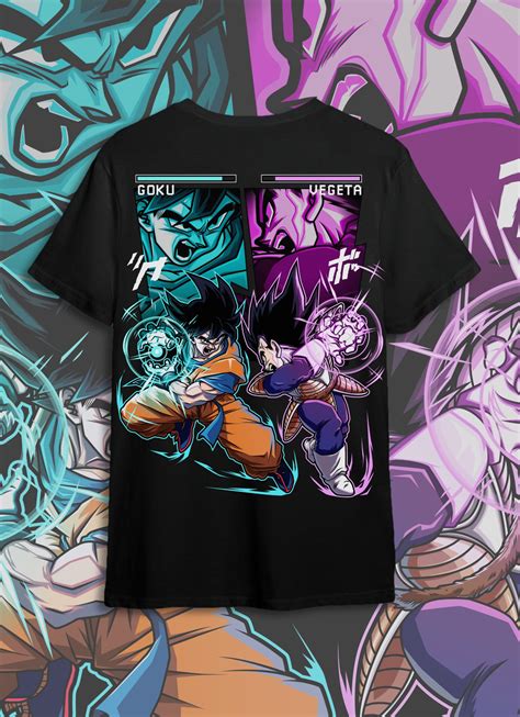 Camiseta Next Level Goku Vs Vegeta Console Corp