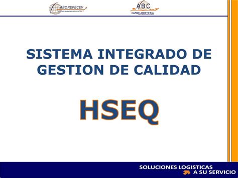 Ppt Sistema Integrado De Gestion De Calidad Hseq Powerpoint Presentation Id3517610