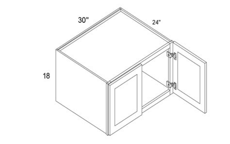 Element Ocean W301824 24 Depth Refrigerator Wall Cabinet Rta Kitchen