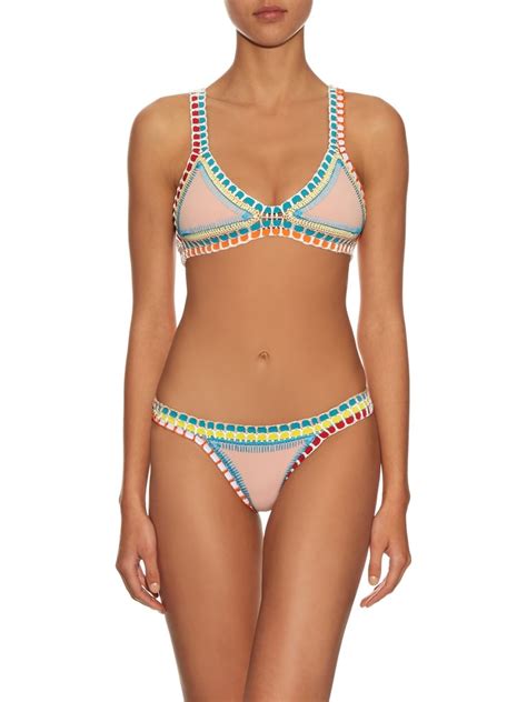 Kiini Luna Crochet Trimmed Bikini 285 Bella Hadid S Kiini Bikini