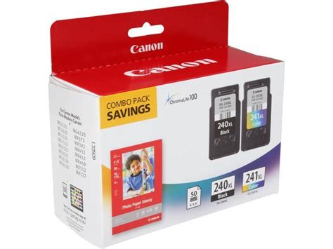 Canon Pg 240xl Cl 241xl Ink Cartridge Combo Pack 5206b005