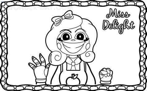 Miss Delight Coloring Pages Poppy Playtime