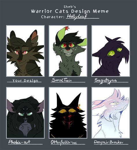 Warrior Cats Design Meme Hollyleaf By Therealnapokex3 On Deviantart