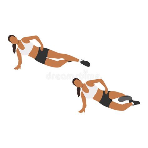 Woman Doing Plank Leg Lifts Stock Illustrations 7 Woman Doing Plank Leg Lifts Stock