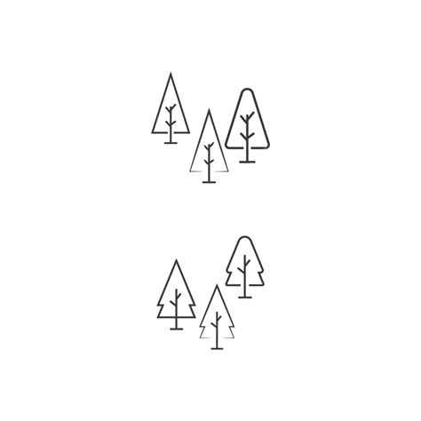 árbol Línea Logotipo Plantilla Vector Símbolo Naturaleza Png Dibujos Antecedentes Blanco