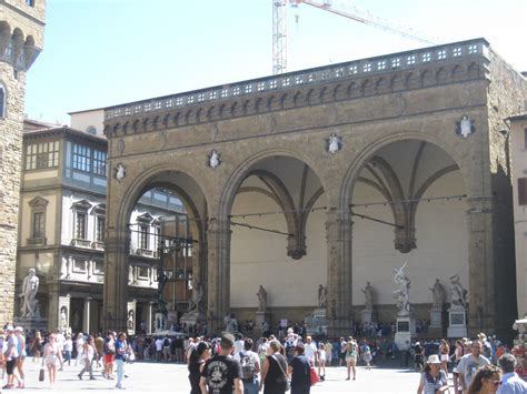 Florence Piazza Della Signoria Loggia Dei Lanzi Tuscany