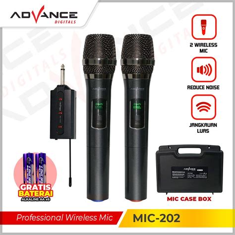 Jual Terupdate Advance Professional Wireless Microphone Single